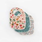 Little Unicorn Cotton Muslin Classic Bib 3 Pack (Vintage Floral)