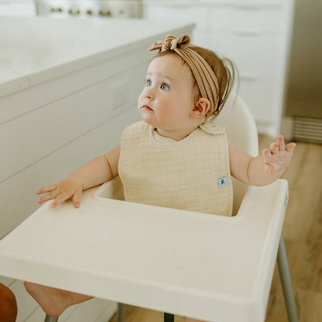 Little Unicorn Cotton Muslin Classic Bib 3 Pack (Mustard)