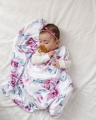 snuggle hunny kids petite velvet bow in mauve