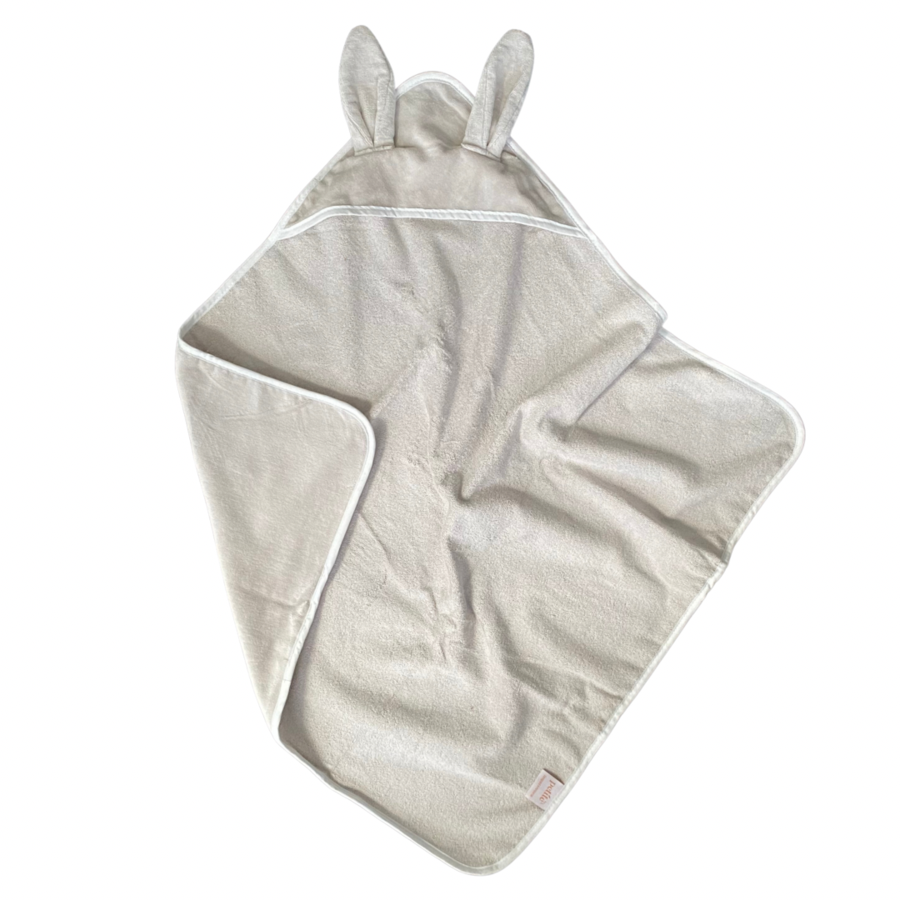 Petite Eats Hooded Towel & Washcloth Set (Bunny)