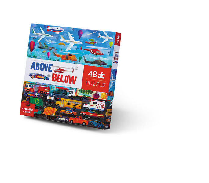 crocodile creek 48 piece above & below things that go