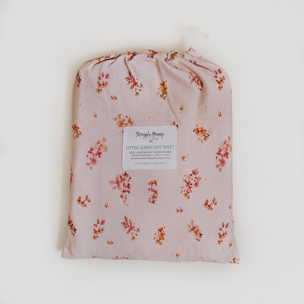 Snuggle Hunny Kids Fitted Cot Sheet (Esther)
