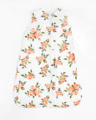 Little Unicorn Cotton Muslin Sleeping Bag (Watercolour Roses)