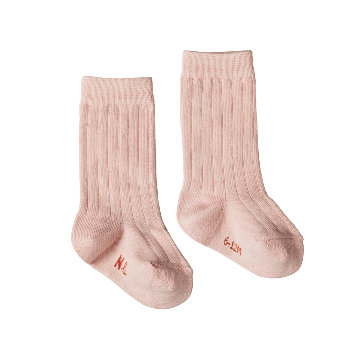 Nature Baby Organic Cotton Rib Socks (Rose Bud)