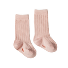 Nature Baby Organic Cotton Rib Socks (Rose Bud)