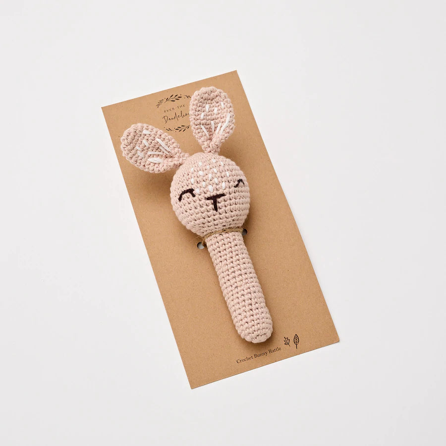 OTD Crochet Bunny Rattle (Blush)
