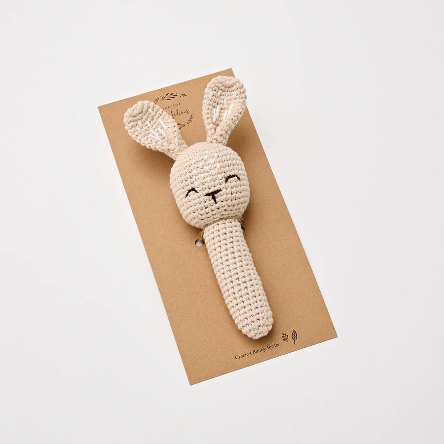 OTD Crochet Bunny Rattle (Sand)