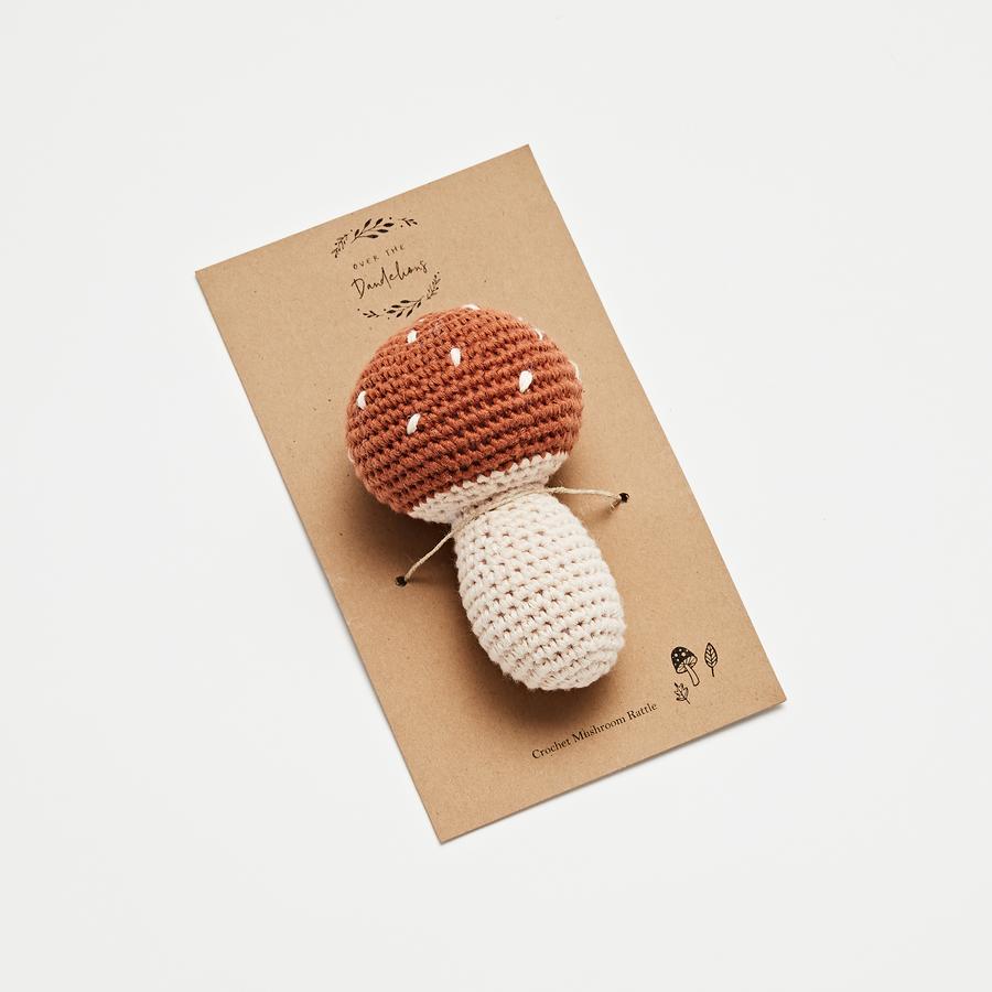 OTD Crochet Mushroom Rattle