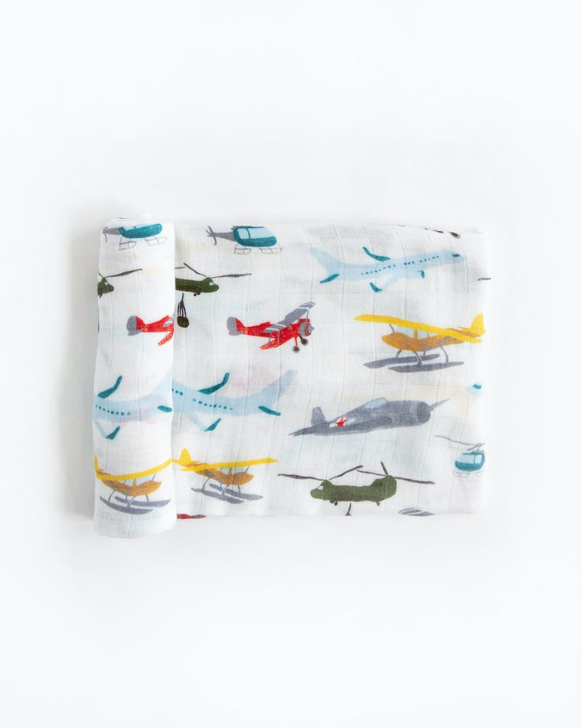 Little Unicorn Deluxe Muslin Swaddle (Airshow)