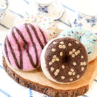 Tara Treasures Felt Doughnut (Chocolate Frosting & Nuts)