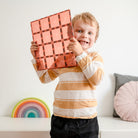 connetix magnetic tiles 2 piece  lemon & peach  base plate pack