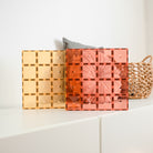 connetix magnetic tiles 2 piece  lemon & peach  base plate pack