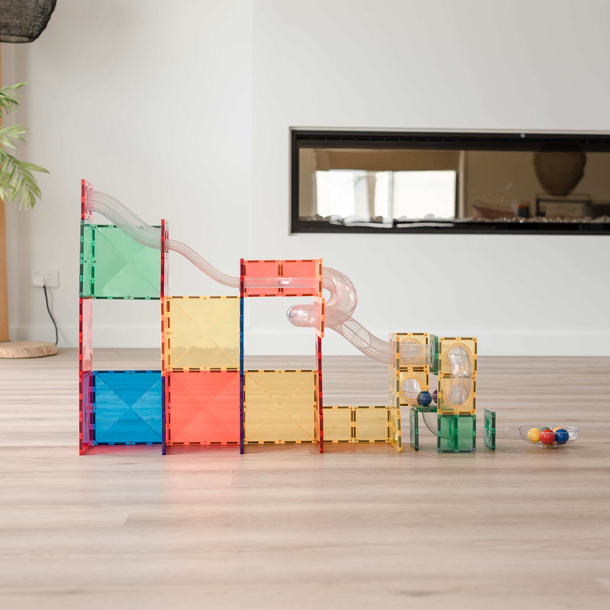 Connetix Tiles Ball Run Expansion Pack (66 Pieces)