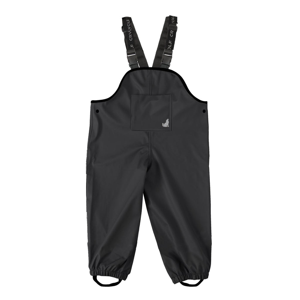 crywolf rain overalls in black