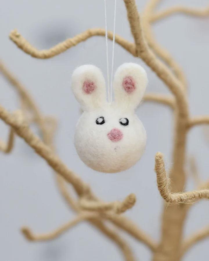 Tara Treasures Felt White Bunny Ornament