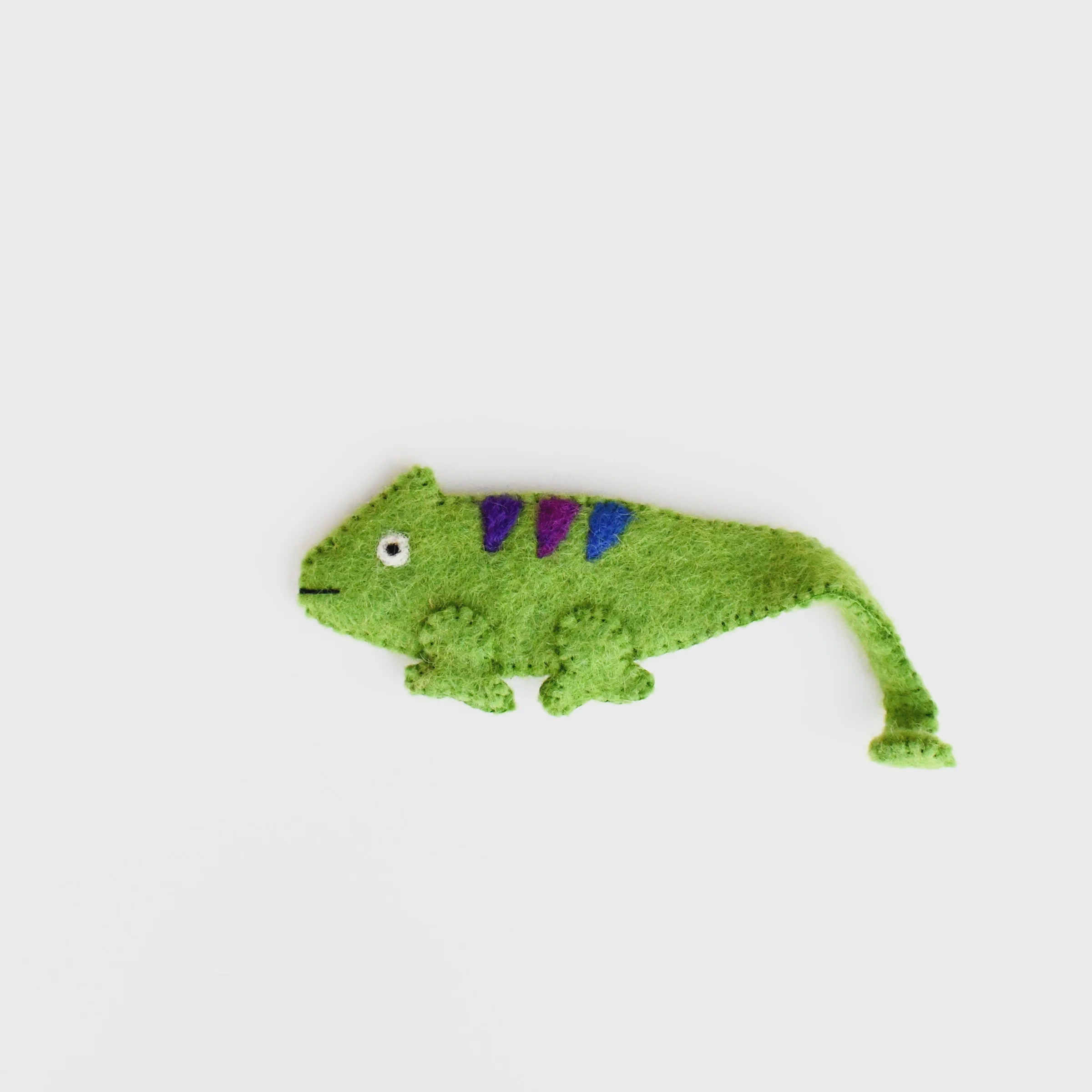 Tara Treasures Felt Chameleon Finger Puppet