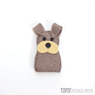 Tara Treasures Felt Dog Finger Puppet