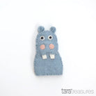 Tara Treasures Felt Hippo Finger Puppet