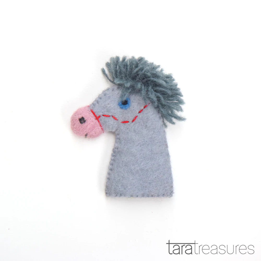 Tara Treasures Felt Horse Finger Puppet