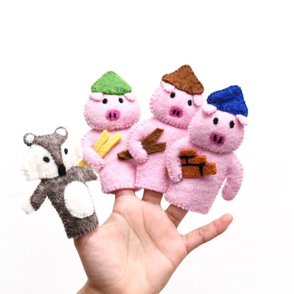 Tara Treasures Finger Puppet Set (The Three Little Pigs)