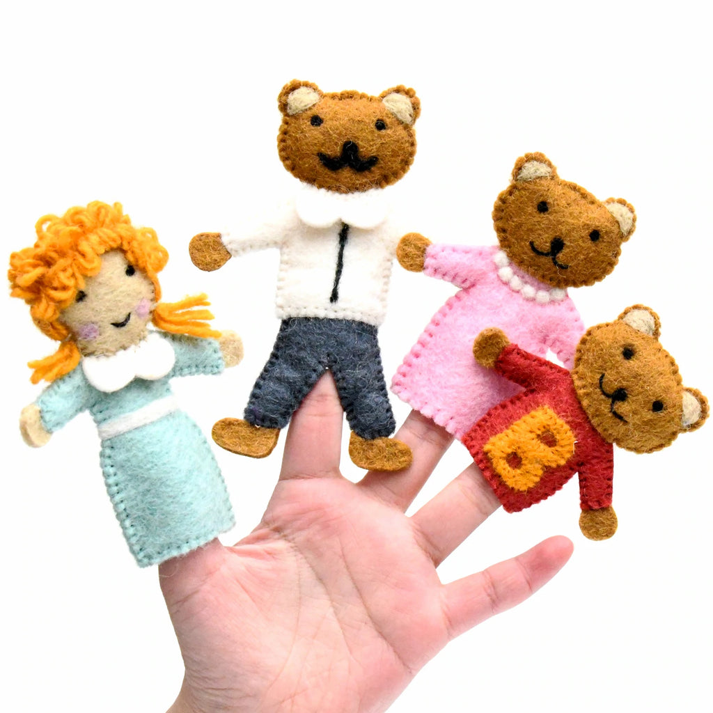 Tara Treasures Finger Puppet Set (Goldilocks and the Three Bears)
