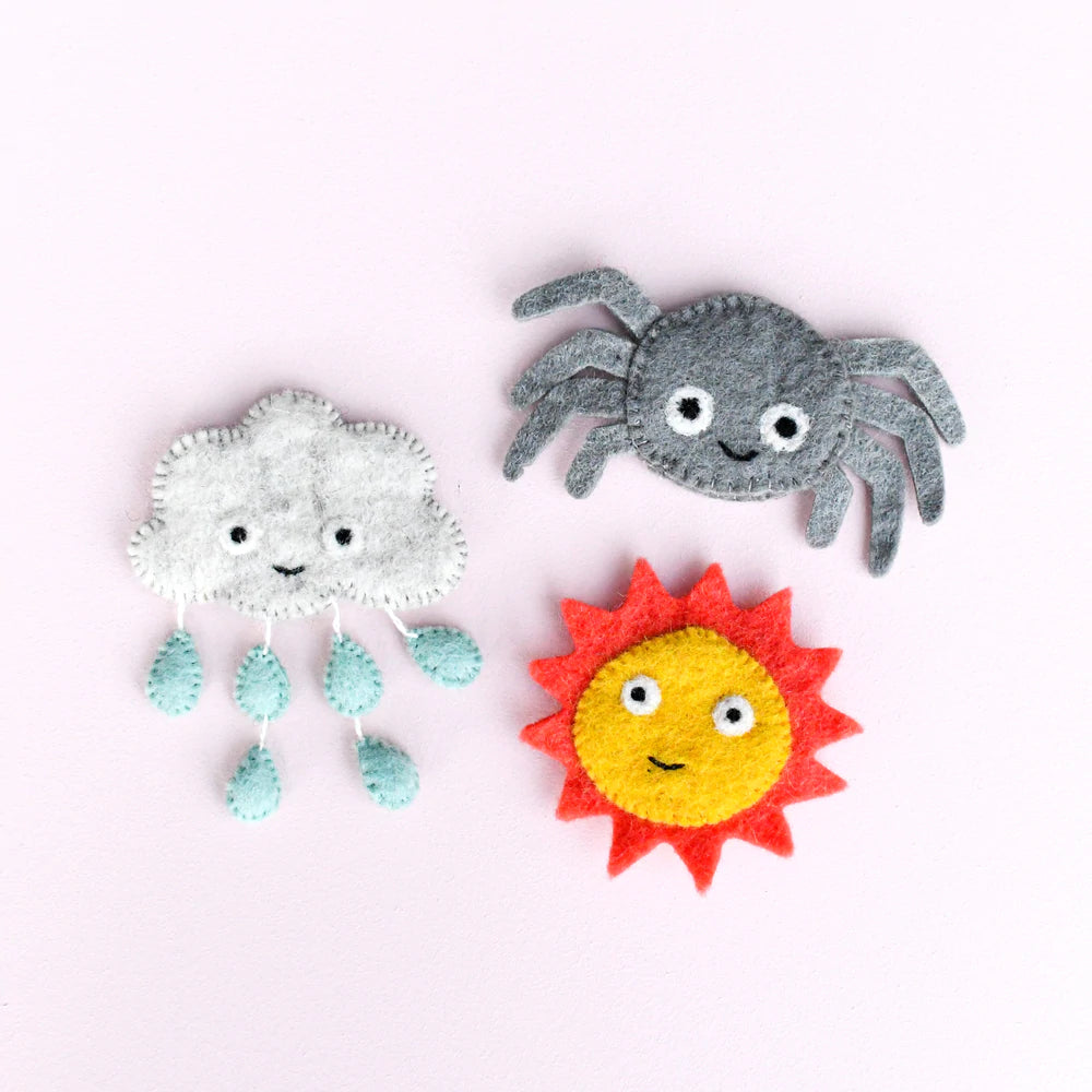 Tara Treasures Finger Puppet Set (Incy Wincy Spider)