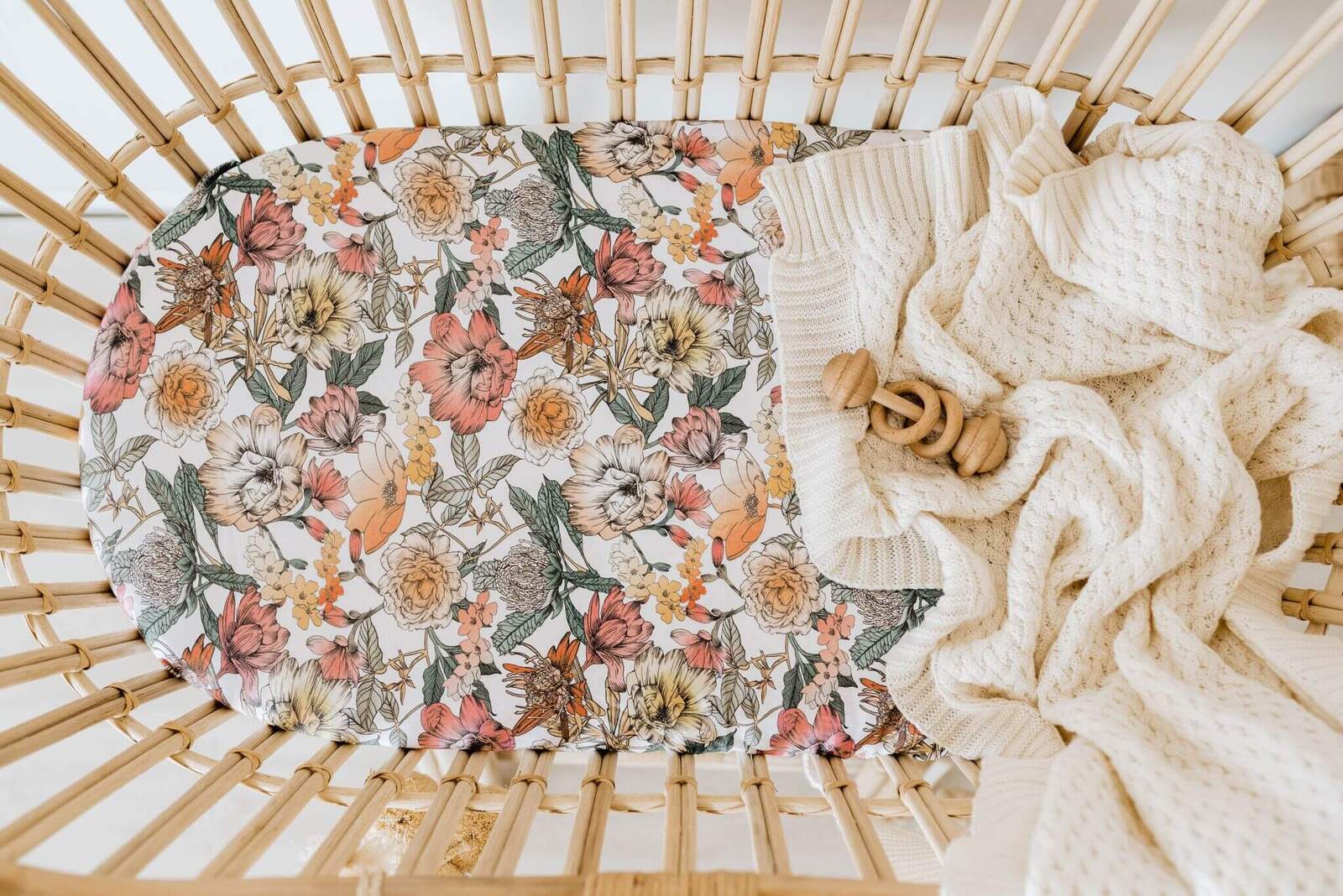 snuggle hunny kids baby bassinet fitted sheet australiana