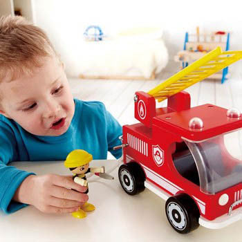 hape hook and ladder fire truck