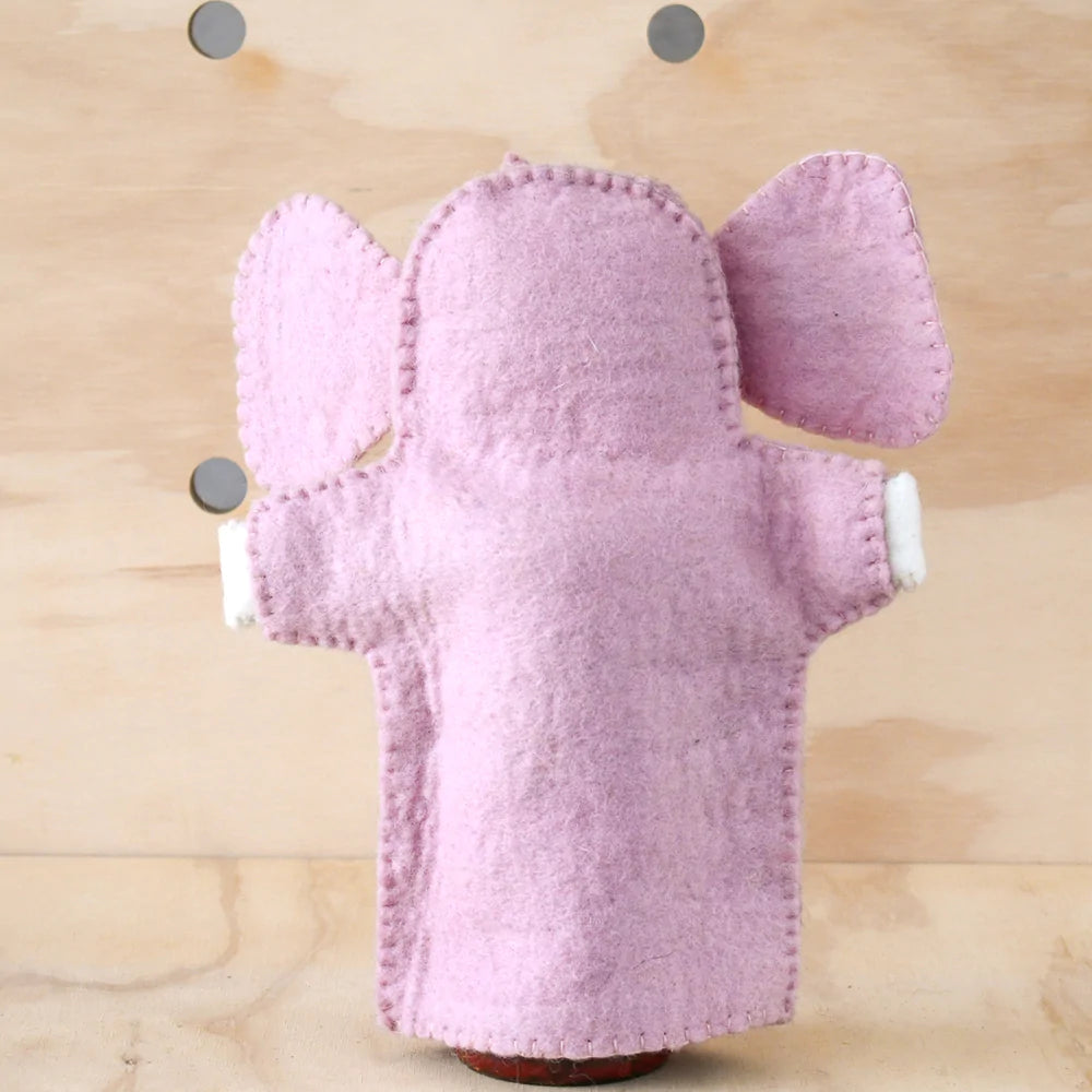 Tara Treasures Felt Elephant Hand Puppet (Baby Pink)