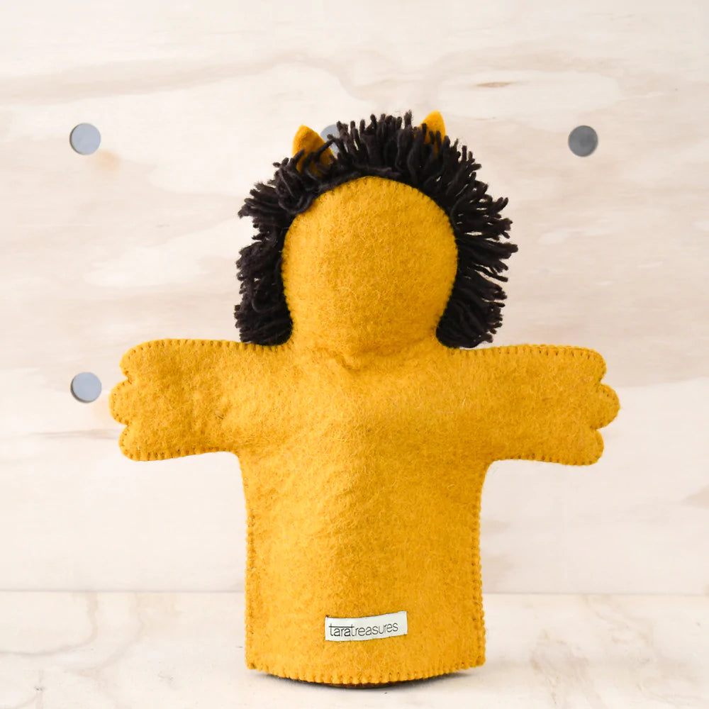 Tara Treasures Felt Lion Hand Puppet