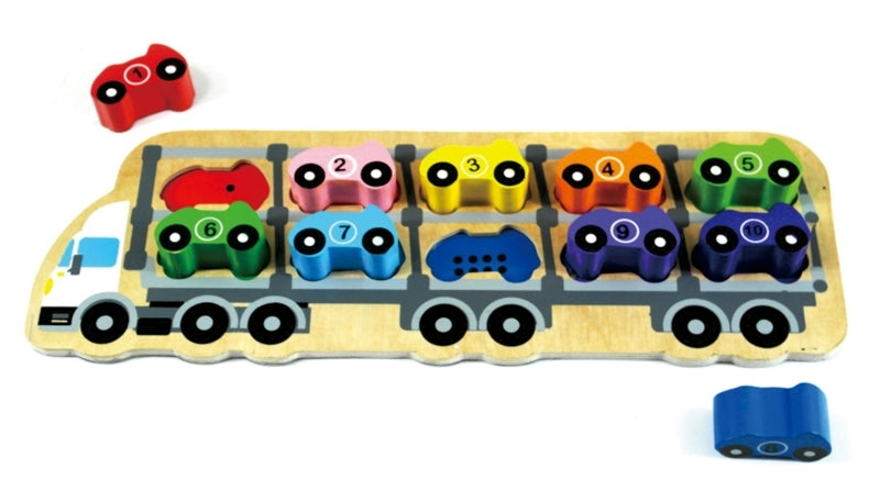 Kiddie Connect 1 - 10 Car Puzzle