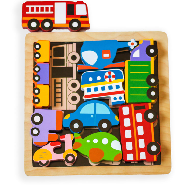 Kiddie Connect Chunky Vehicles Puzzle