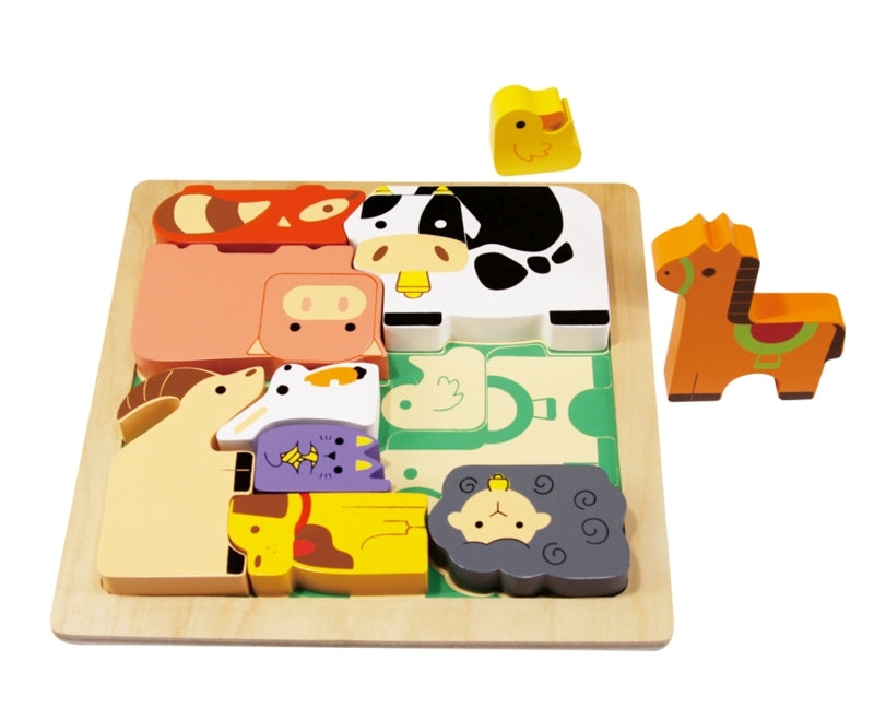 Kiddie Connect Farm Animal Chunky Puzzle