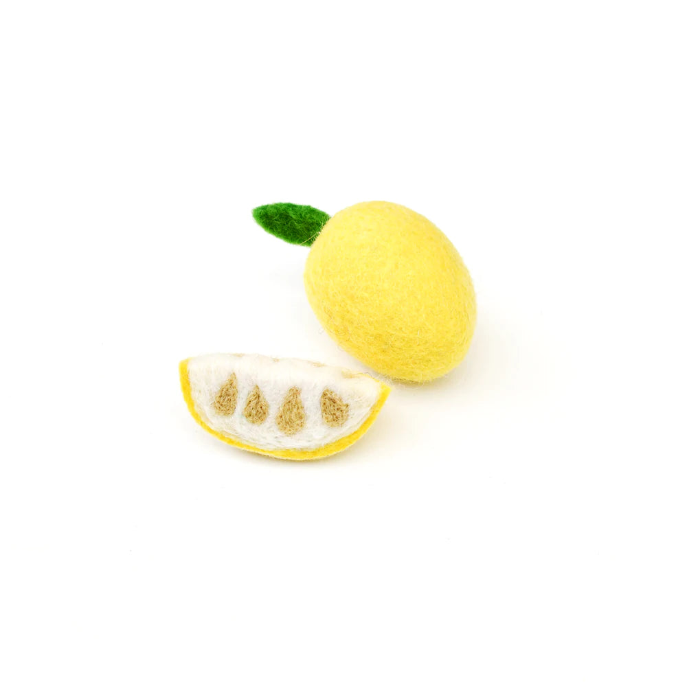Tara Treasures Felt Lemons (Set of 2 )