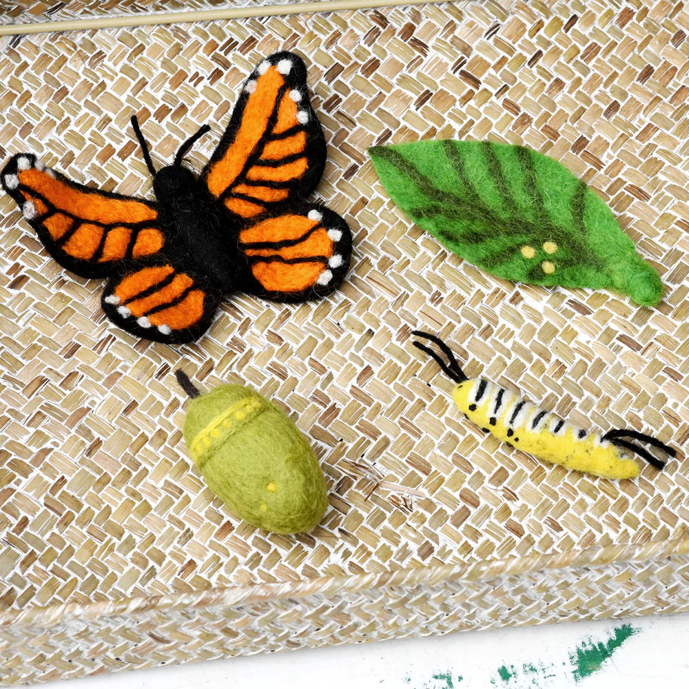 Tara Treasures Felt Lifecycle of a Monarch Butterfly Set