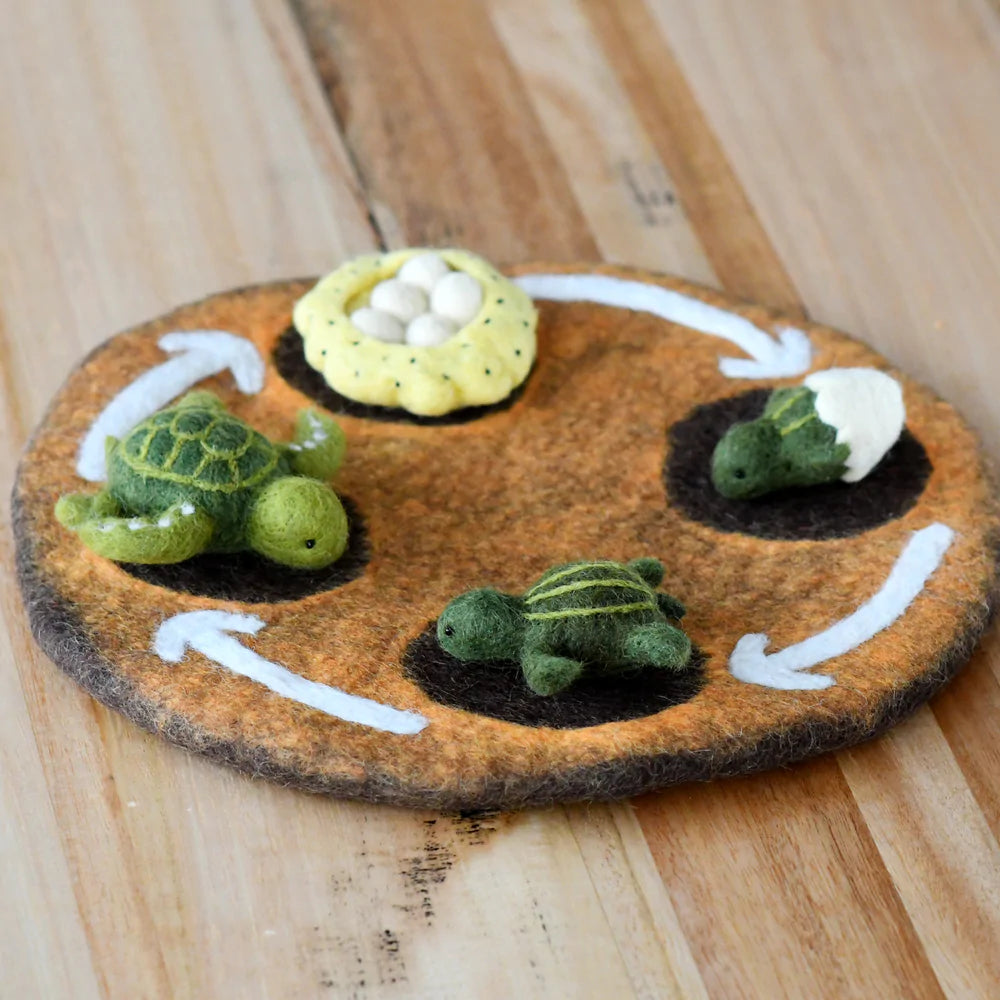 Tara Treasures Felt Life Cycle Tray Playmat (Earth)