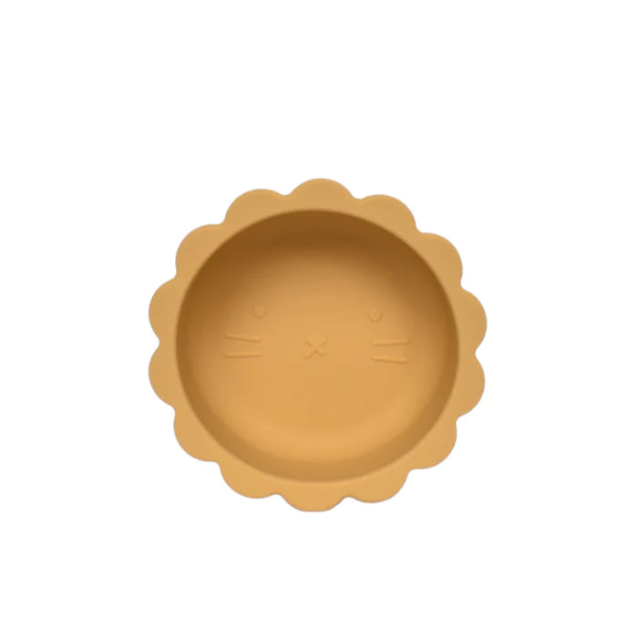 Petite Eats Silicone Lion Bowl (Mustard)