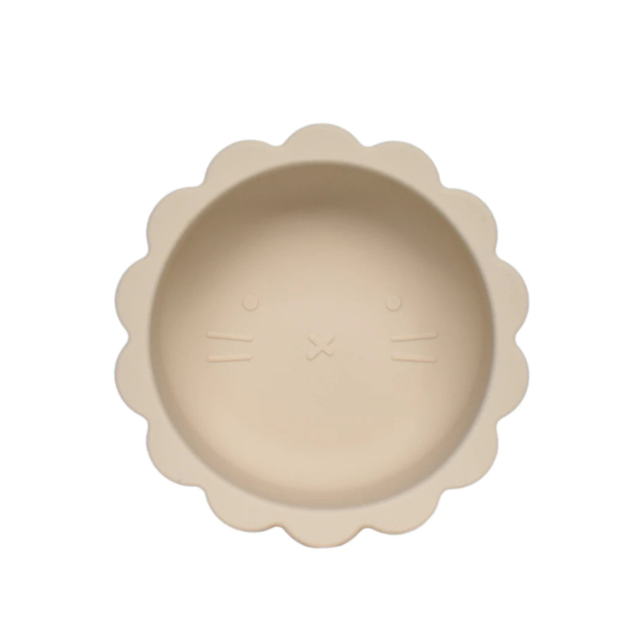 Petite Eats Silicone Lion Bowl (Sand)
