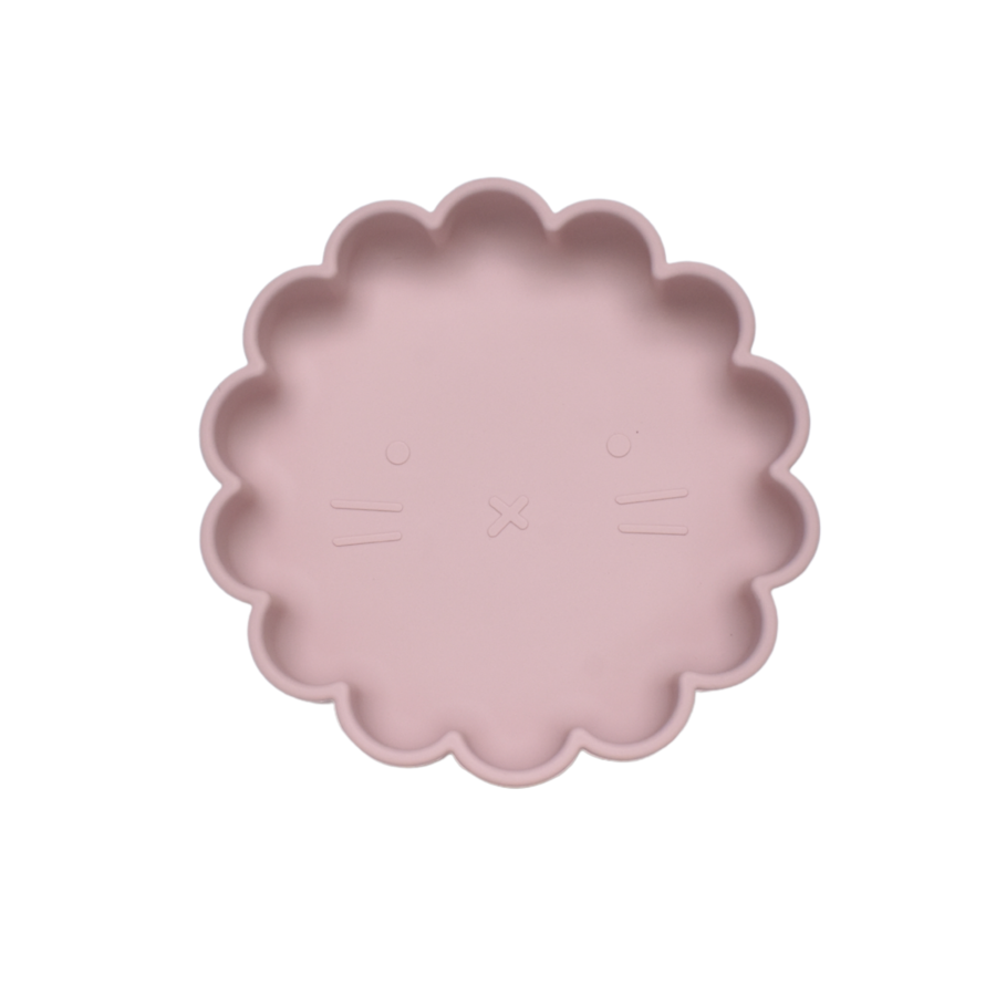 Petite Eats Suction Lion Plate (Dusty Lilac)