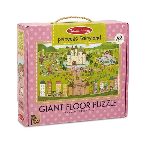 melissa & doug 60 piece giant floor puzzle princess fairyland