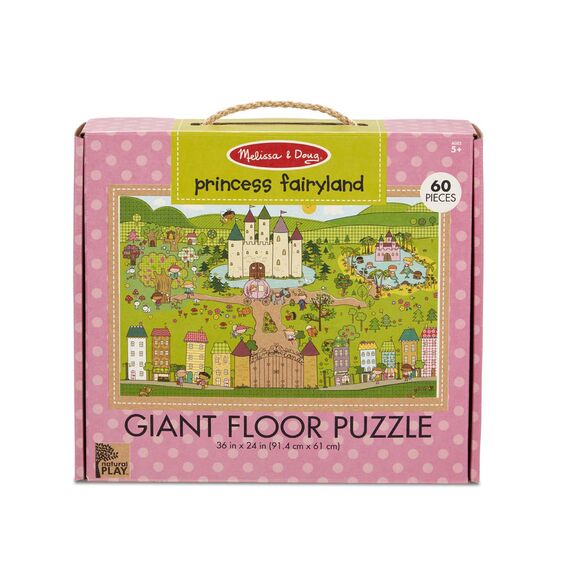 melissa & doug 60 piece giant floor puzzle princess fairyland