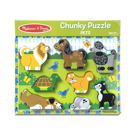 melissa & doug pets chunky puzzle