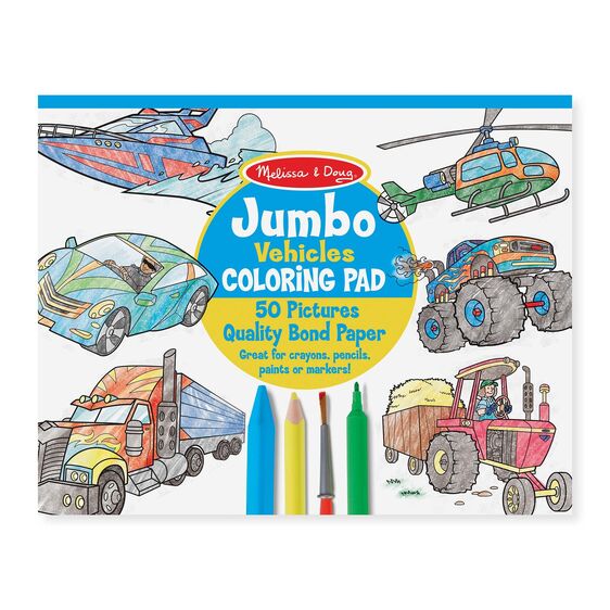 melissa & doug colouring pad vehicles