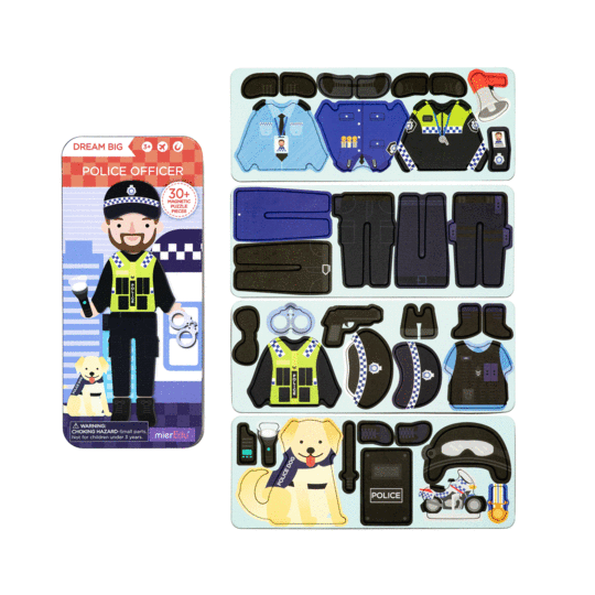 mier edu magnetic puzzle police officer