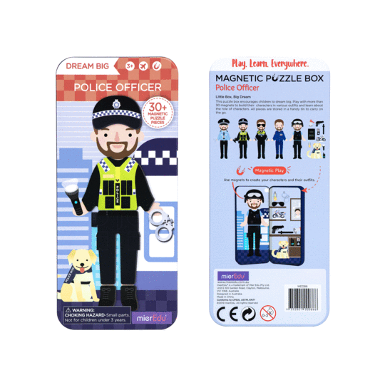 mier edu magnetic puzzle police officer