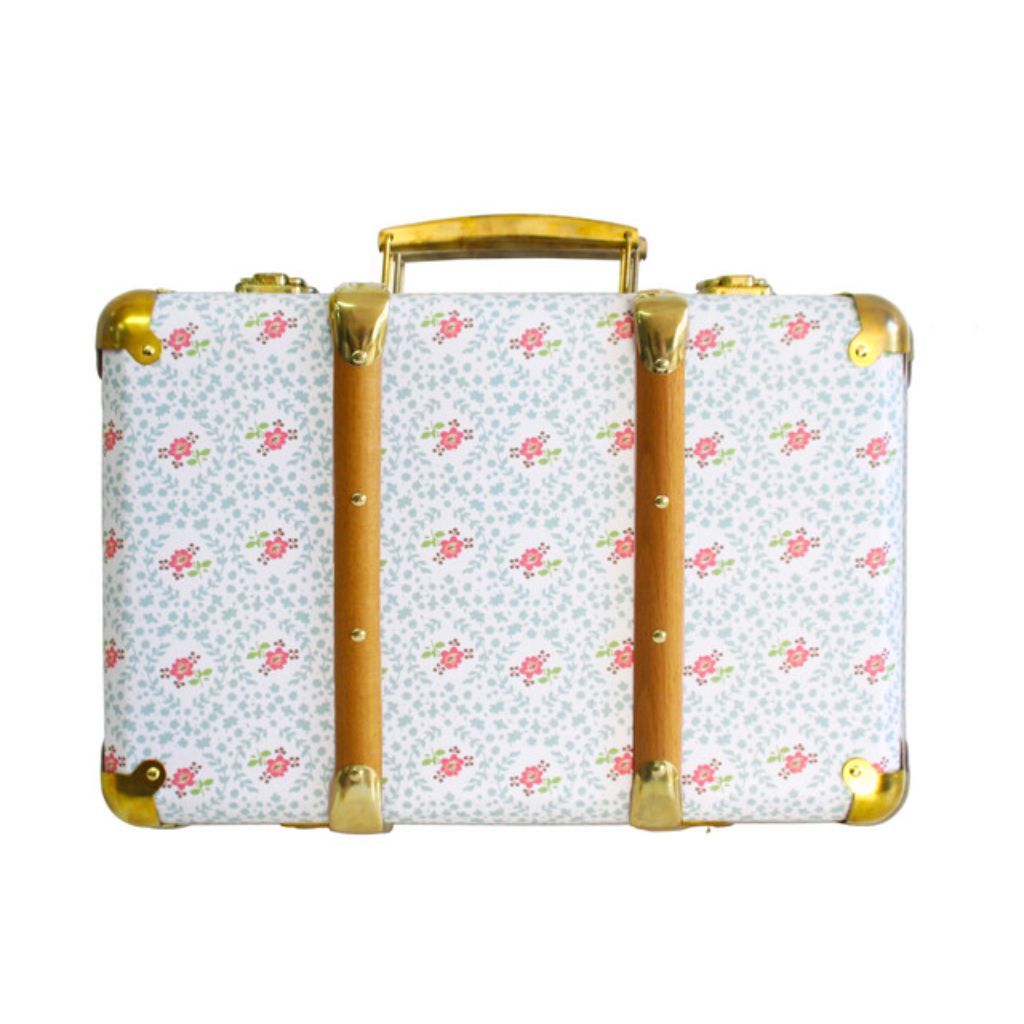 Alimrose Mini Vintage Suitcase (Honey Tree Floral)