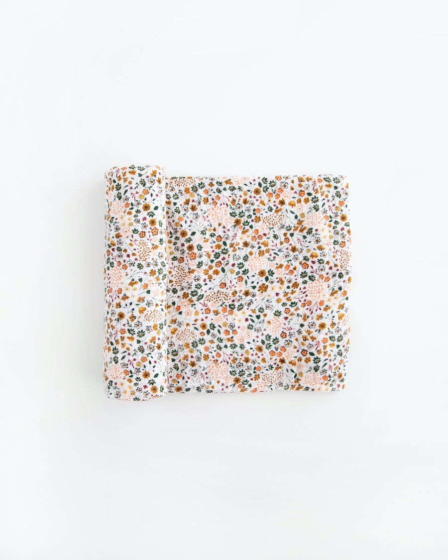 Little Unicorn Cotton Muslin Swaddle (Pressed Petals)