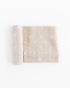 Little Unicorn Cotton Muslin Swaddle (Taupe Cross)