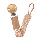 Bibs Paci Braid Pacifier Clip (Blush/Ivory)