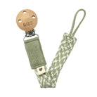 Bibs Paci Braid Pacifier Clip (Sage/Ivory)